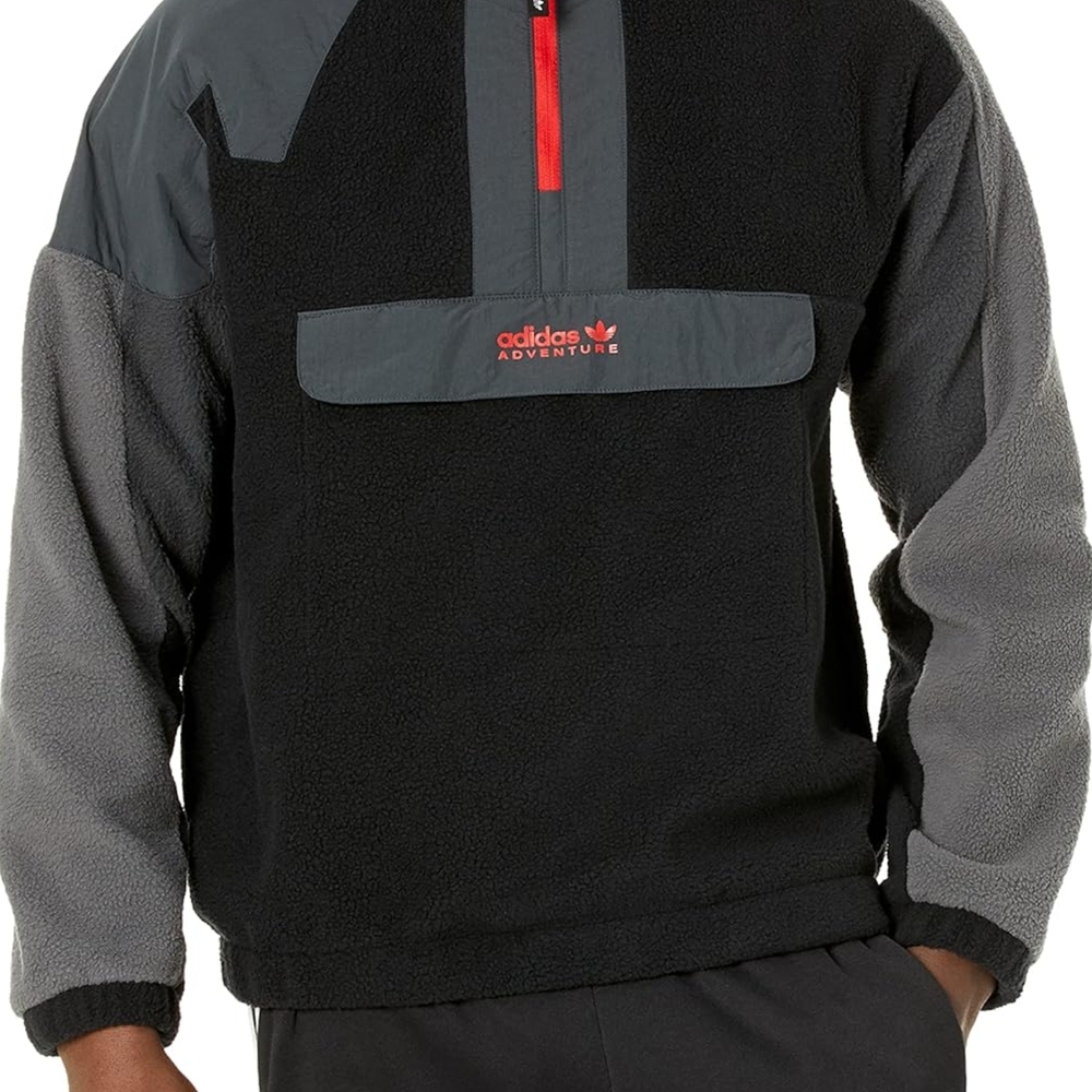 Adidas Adventure Men's Black and Gray Jacket